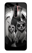 Hood Cats Redmi 9 Prime/Poco M2/M2 reloaded Glass Case