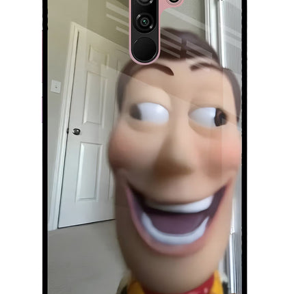 Side Eye Woody Redmi 9 Prime/Poco M2/M2 reloaded Glass Case