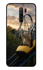 Rollercoaster Dog Redmi 9 Prime/Poco M2/M2 reloaded Glass Case