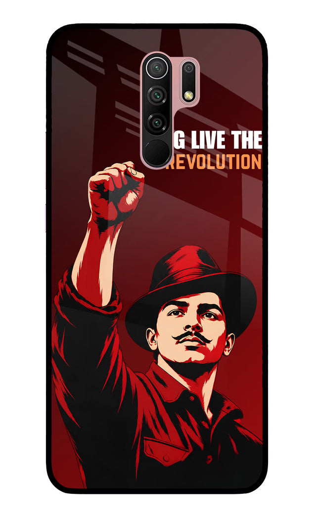 Bhagat Singh Revolution Redmi 9 Prime/Poco M2/M2 reloaded Glass Case
