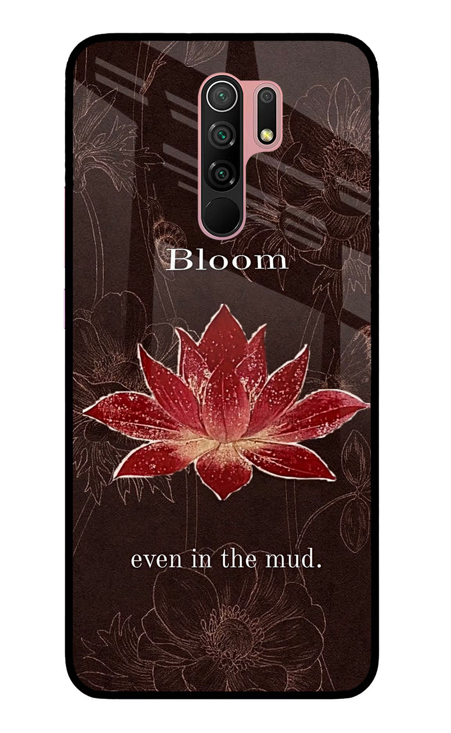 Bloom Redmi 9 Prime/Poco M2/M2 reloaded Back Cover, Glass case