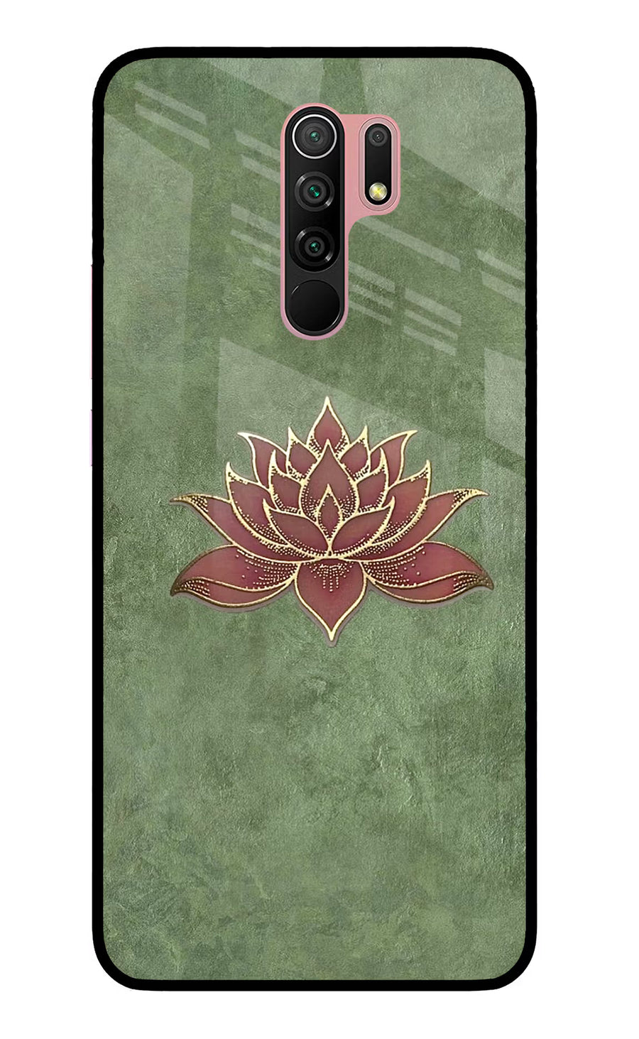 Lotus Grace Redmi 9 Prime/Poco M2/M2 reloaded Back Cover, Glass case