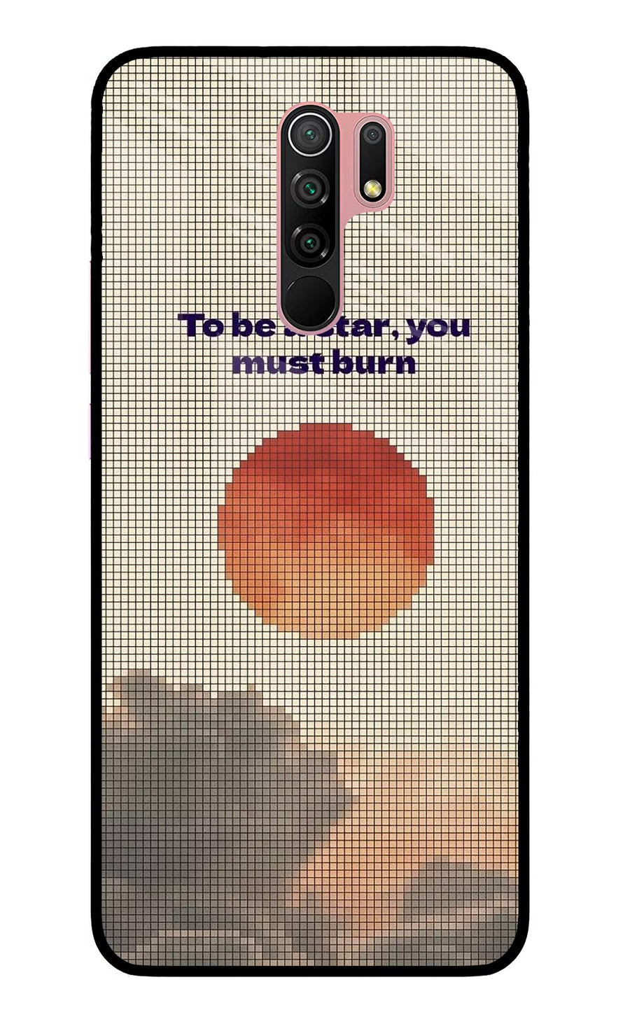 Pixel Sun Redmi 9 Prime/Poco M2/M2 reloaded Back Cover, Glass case