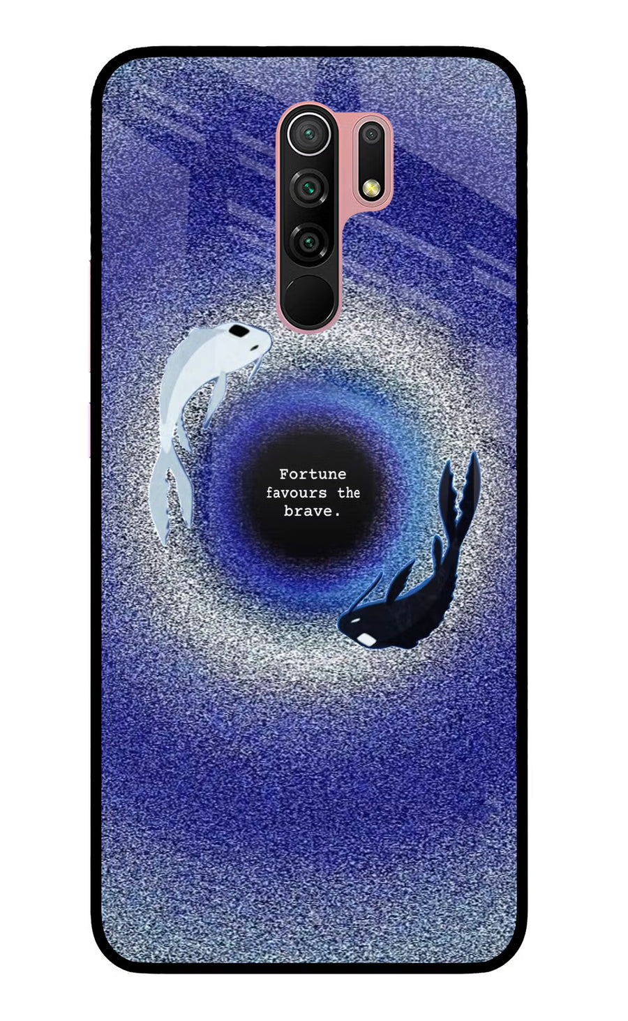 Dark Koi Redmi 9 Prime/Poco M2/M2 reloaded Back Cover, Glass case