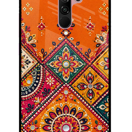 Kutch Glow Redmi 9 Prime/Poco M2/M2 reloaded Glass Case