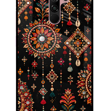 Boho Noir Redmi 9 Prime/Poco M2/M2 reloaded Glass Case