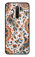 White Mayura Redmi 9 Prime/Poco M2/M2 reloaded Glass Case