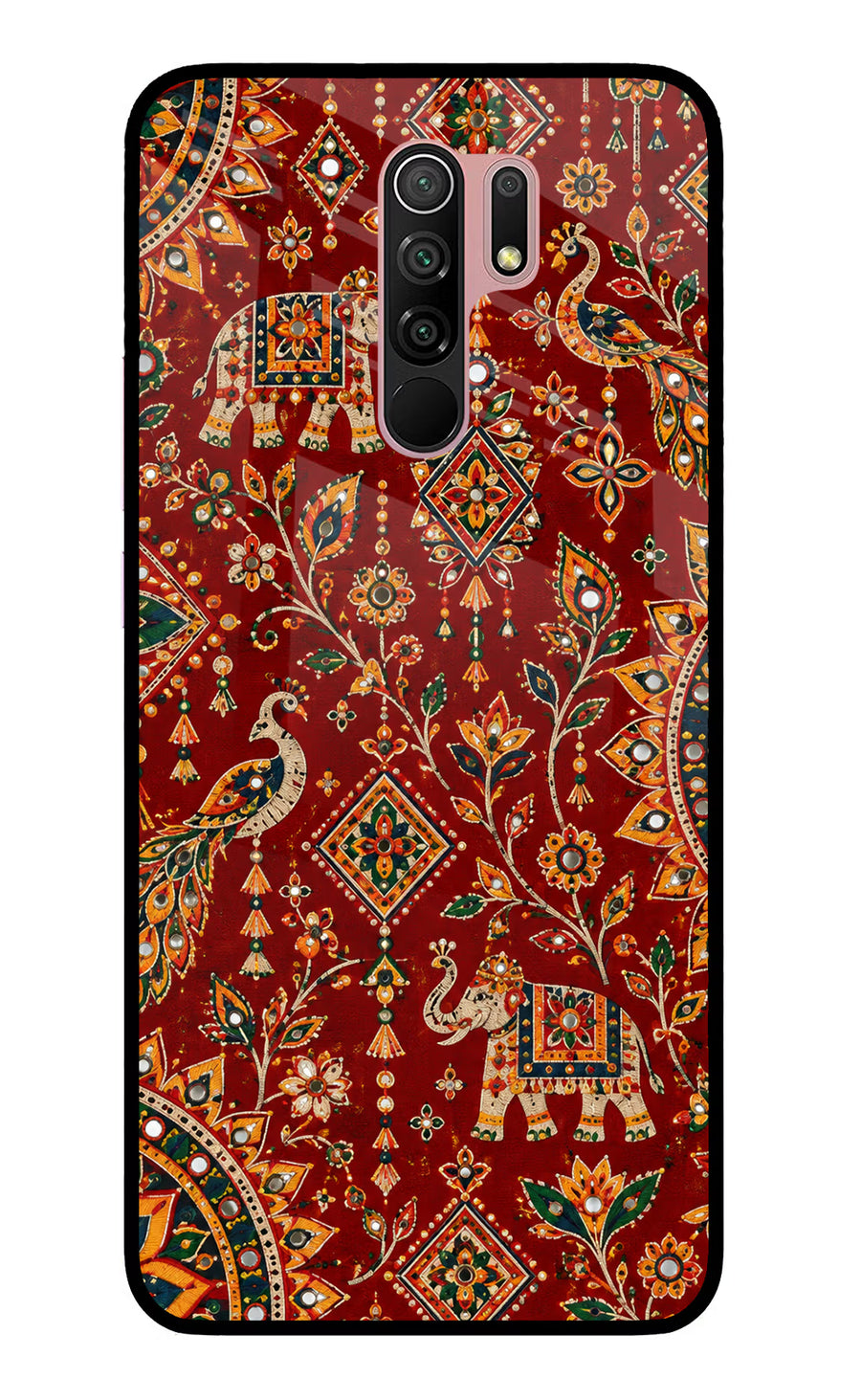 Laal Riwaaz Redmi 9 Prime/Poco M2/M2 reloaded Back Cover, Glass case