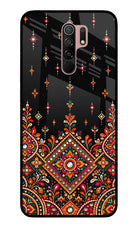 Noir Mehfil Redmi 9 Prime/Poco M2/M2 reloaded Glass Case