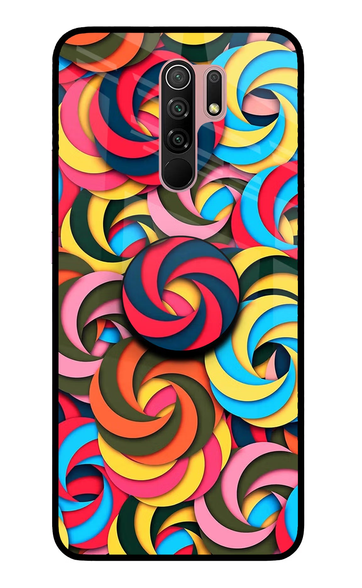 Spiral Pattern Redmi 9 Prime/Poco M2/M2 reloaded Pop Case by Casekaro