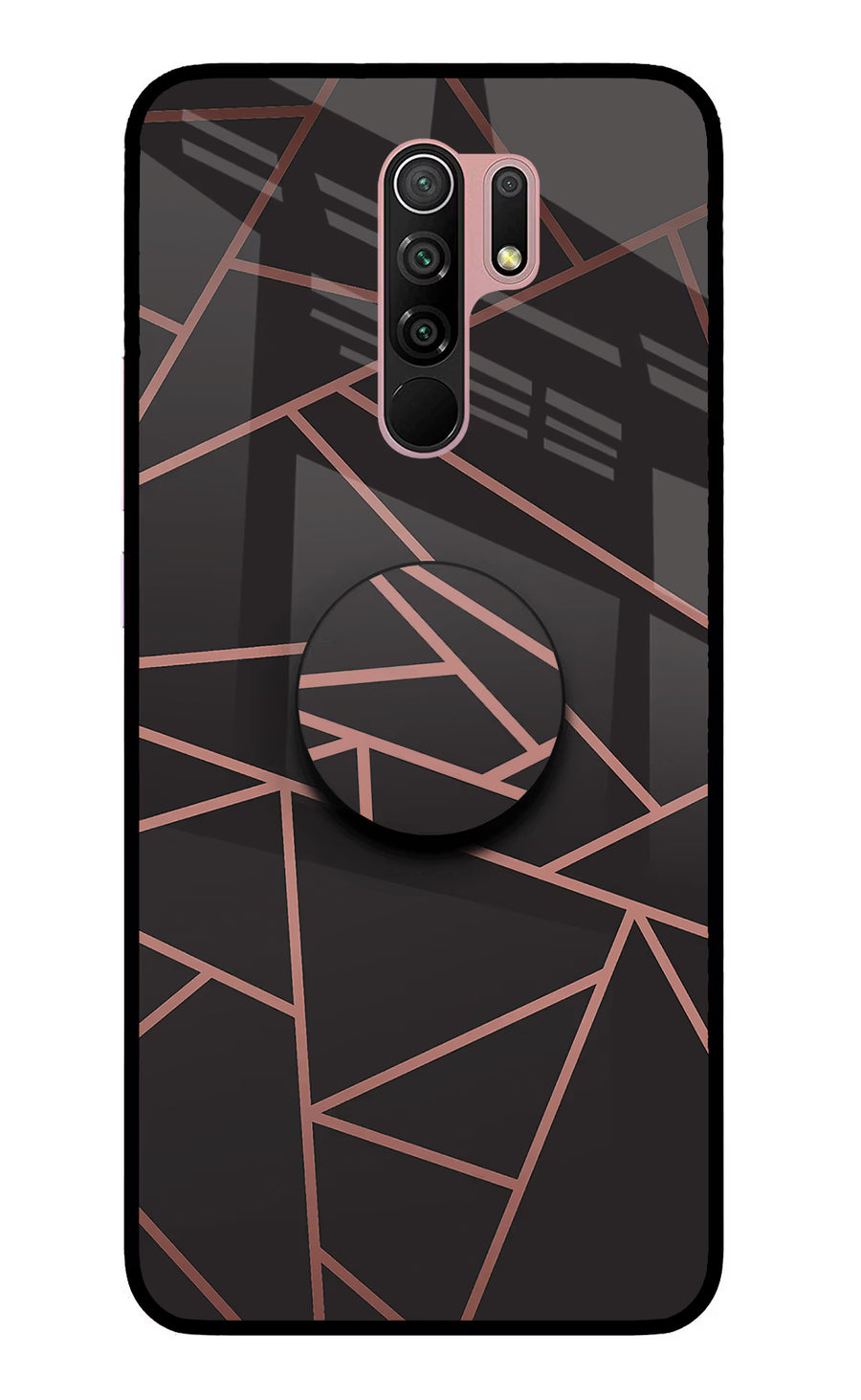 Geometric Pattern Redmi 9 Prime/Poco M2/M2 reloaded Pop Case, Glass case