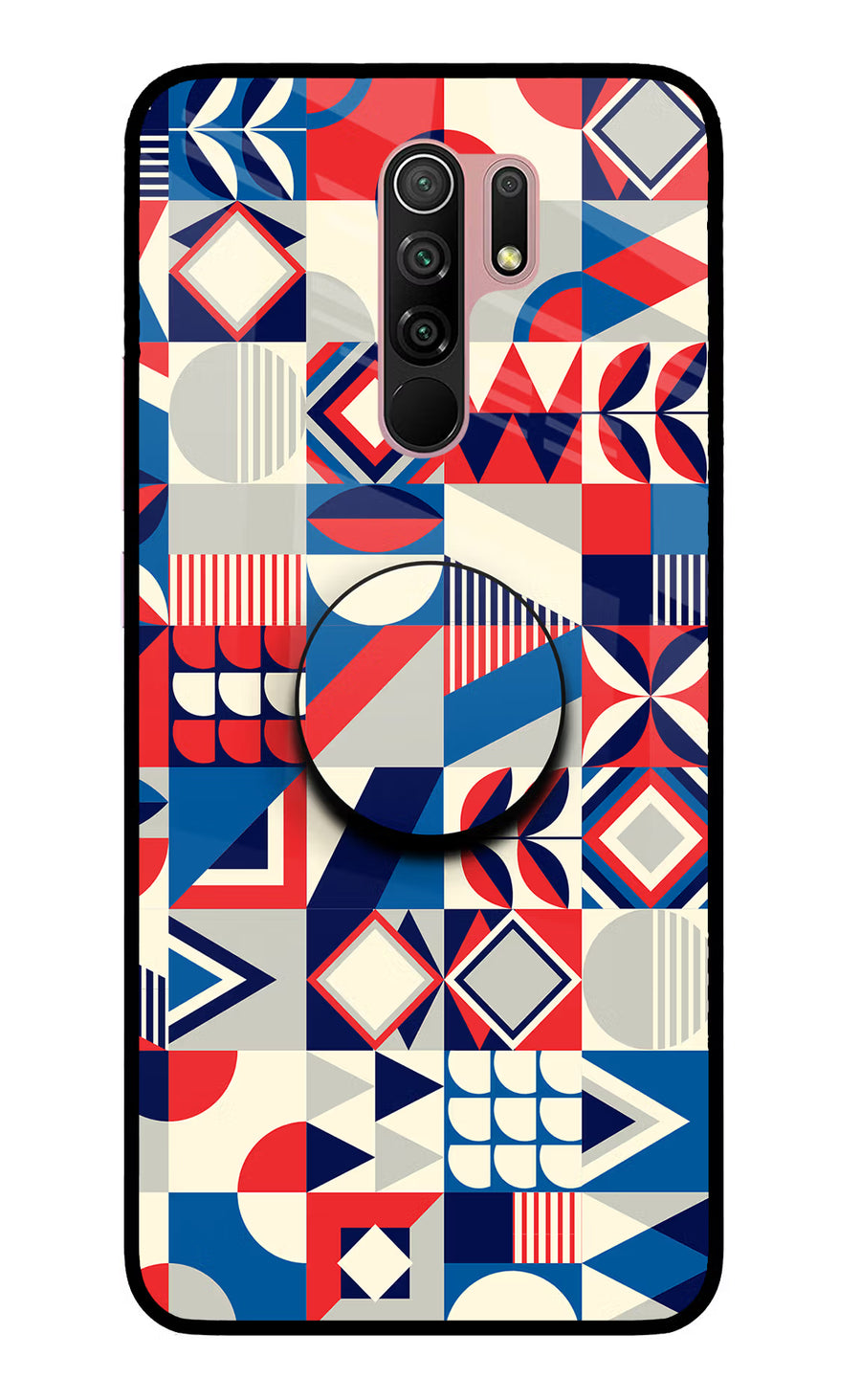 Colorful Pattern Redmi 9 Prime/Poco M2/M2 reloaded Pop Case, Glass case