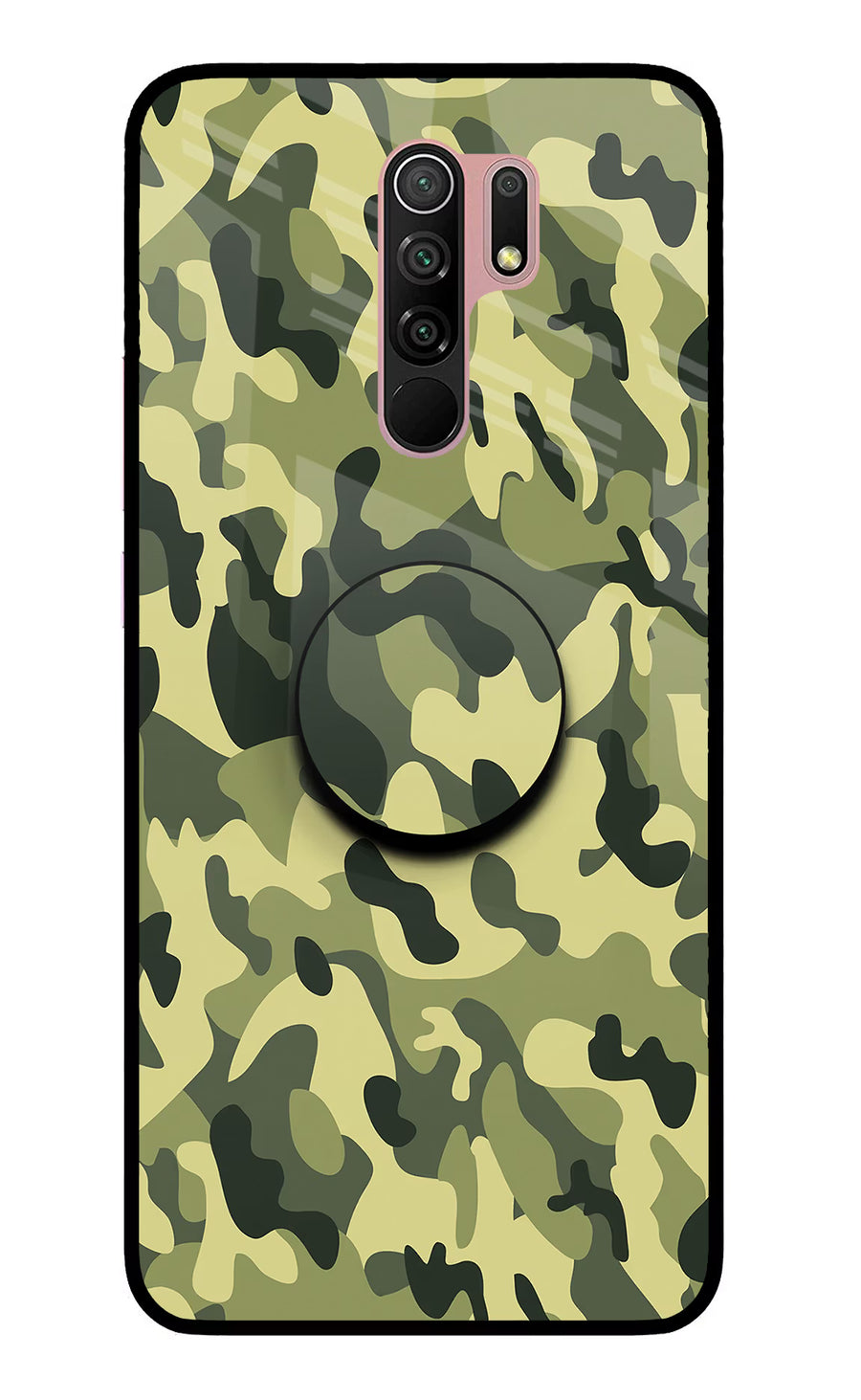Camouflage Redmi 9 Prime/Poco M2/M2 reloaded Pop Case, Glass case