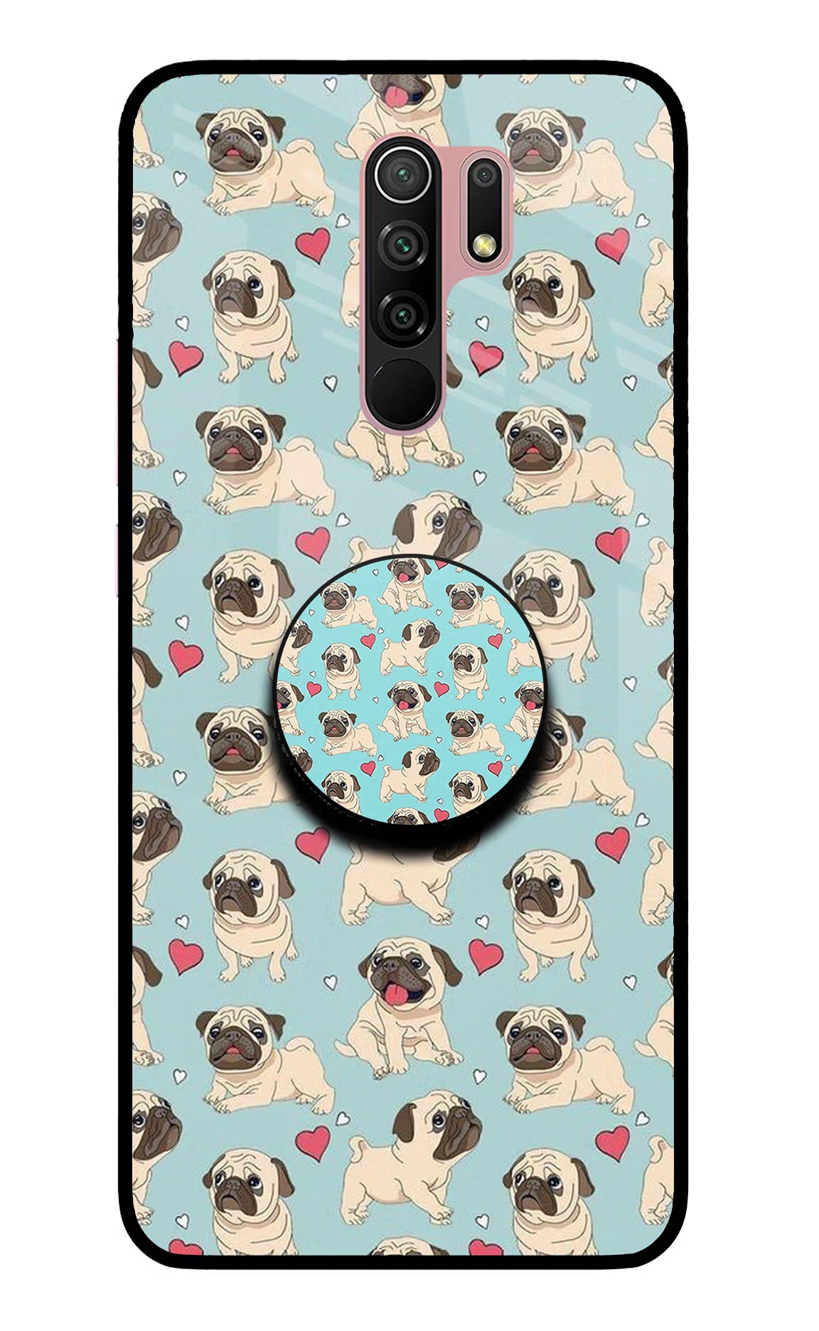 Pug Dog Redmi 9 Prime/Poco M2/M2 reloaded Pop Case by Casekaro