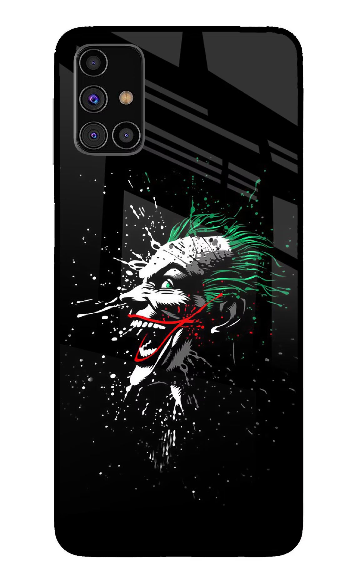 Joker Samsung M31s Glass Case Back Cover by Casekaro