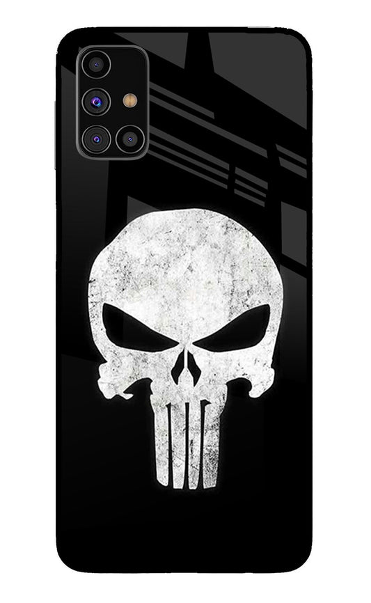 Punisher Skull Samsung M31s Glass Case