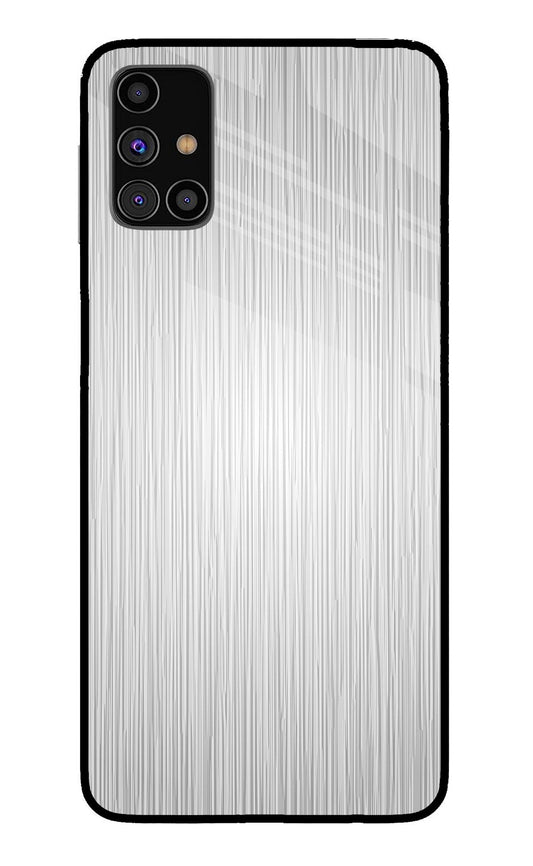Wooden Grey Texture Samsung M31s Glass Case