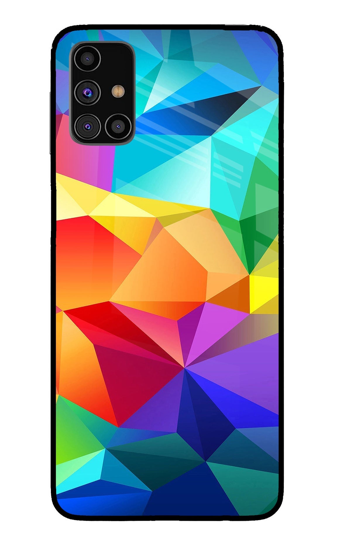 Abstract Pattern Samsung M31s Glass Case