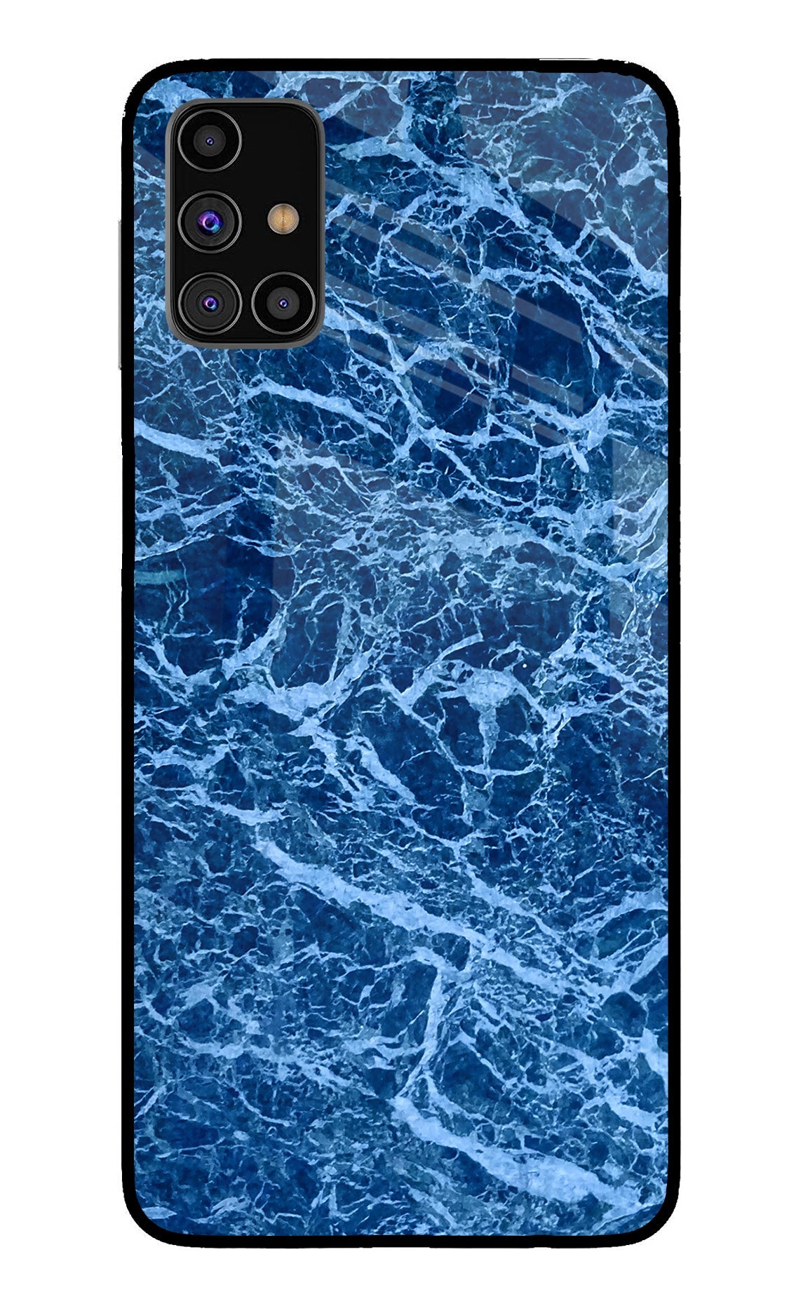 Blue Marble Samsung M31s Glass Case