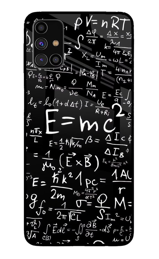 Physics Formula Samsung M31s Glass Case