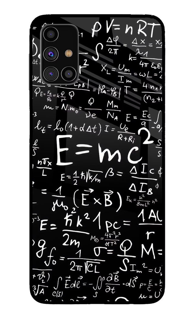Physics Formula Samsung M31s Glass Case