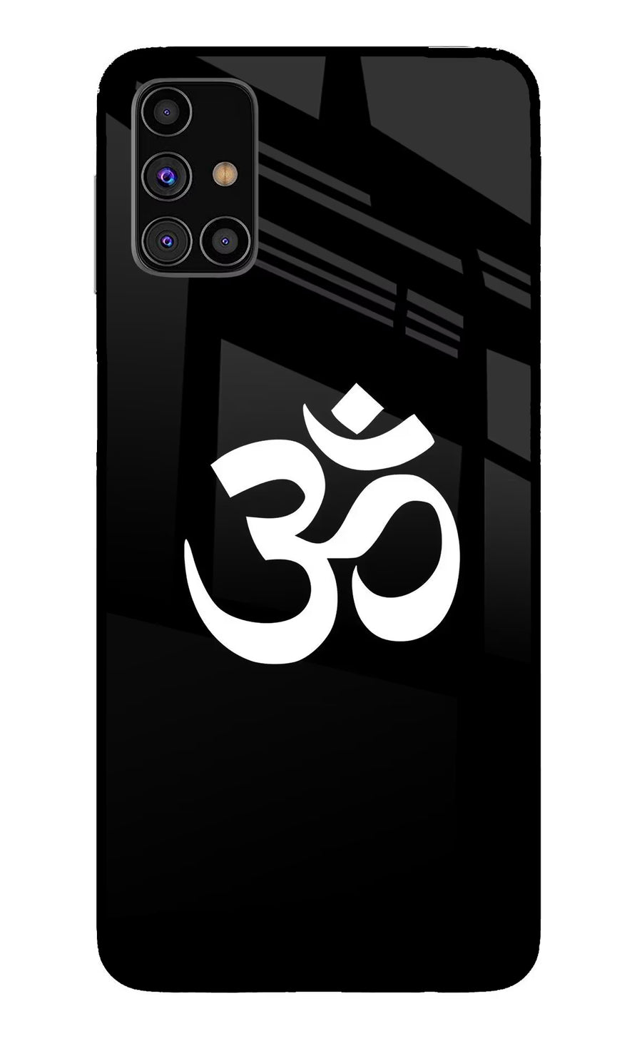 Om Samsung M31s Back Cover, Glass case