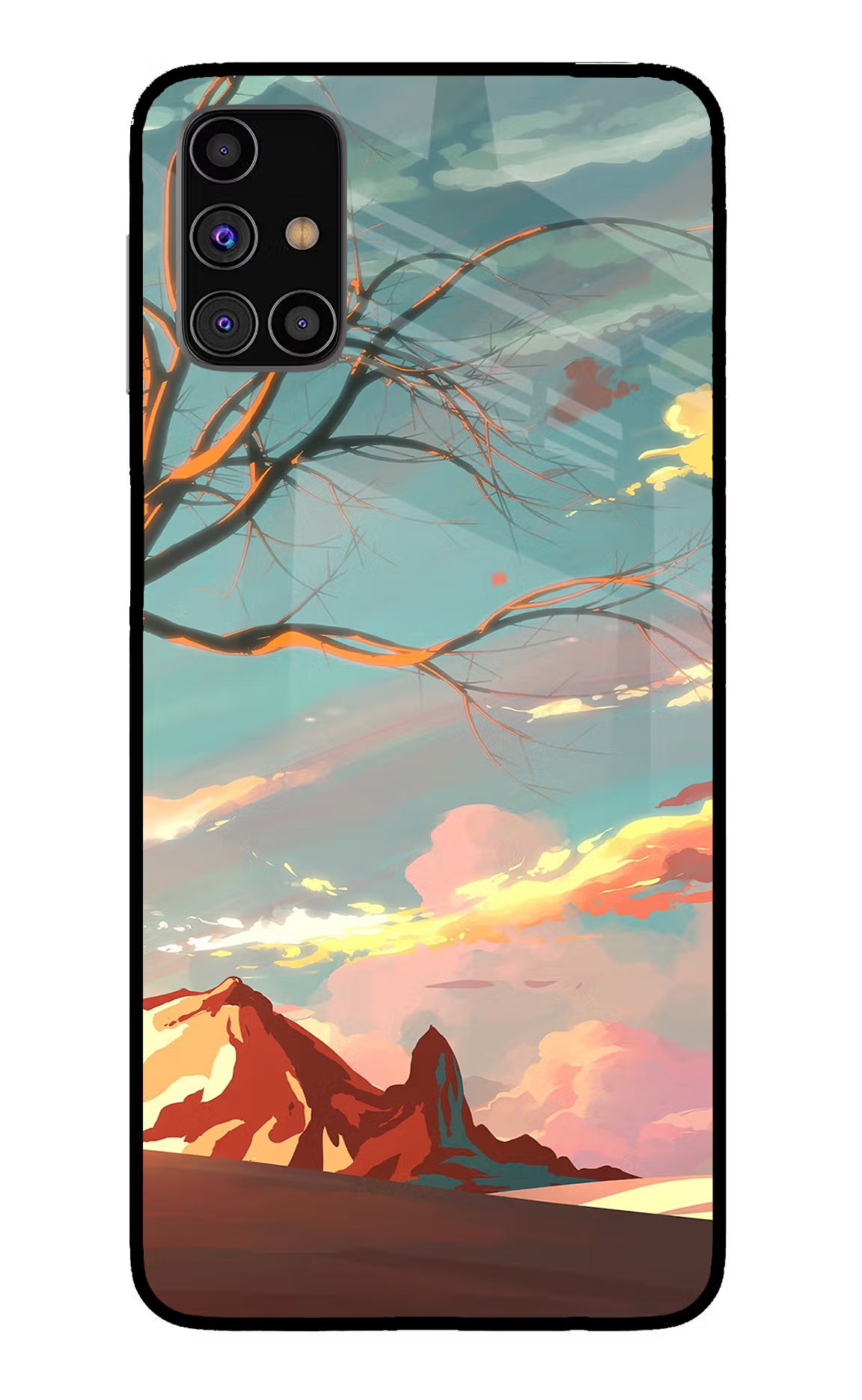 Scenery Samsung M31s Glass Case Back Cover by Casekaro