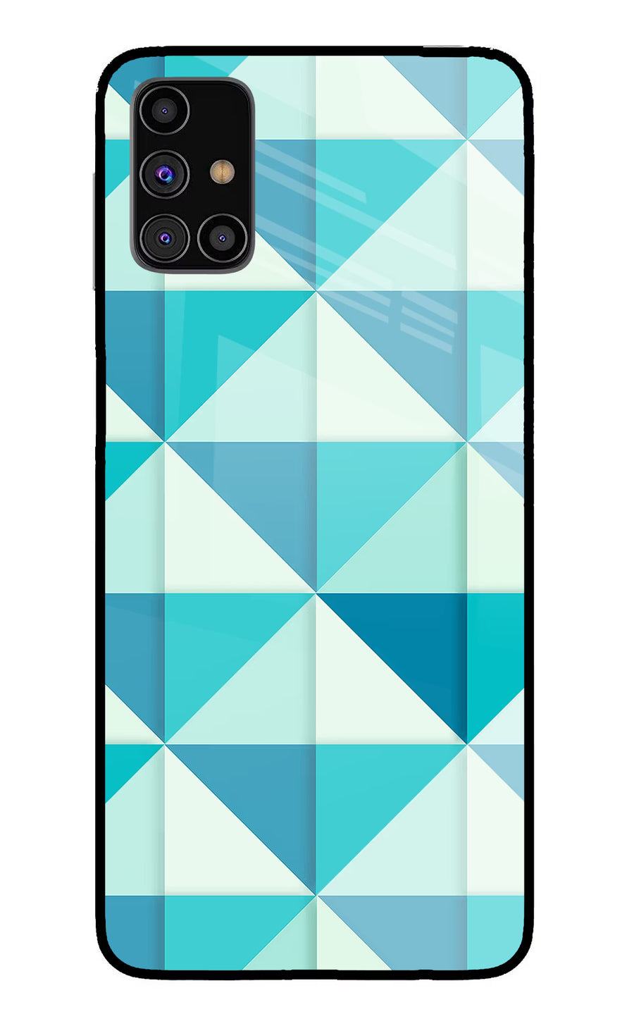 Abstract Samsung M31s Back Cover, Glass case