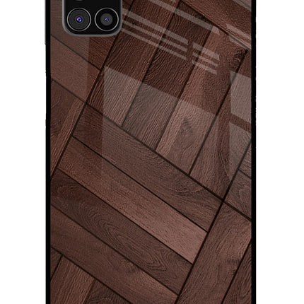 Wooden Texture Design Samsung M31s Glass Case