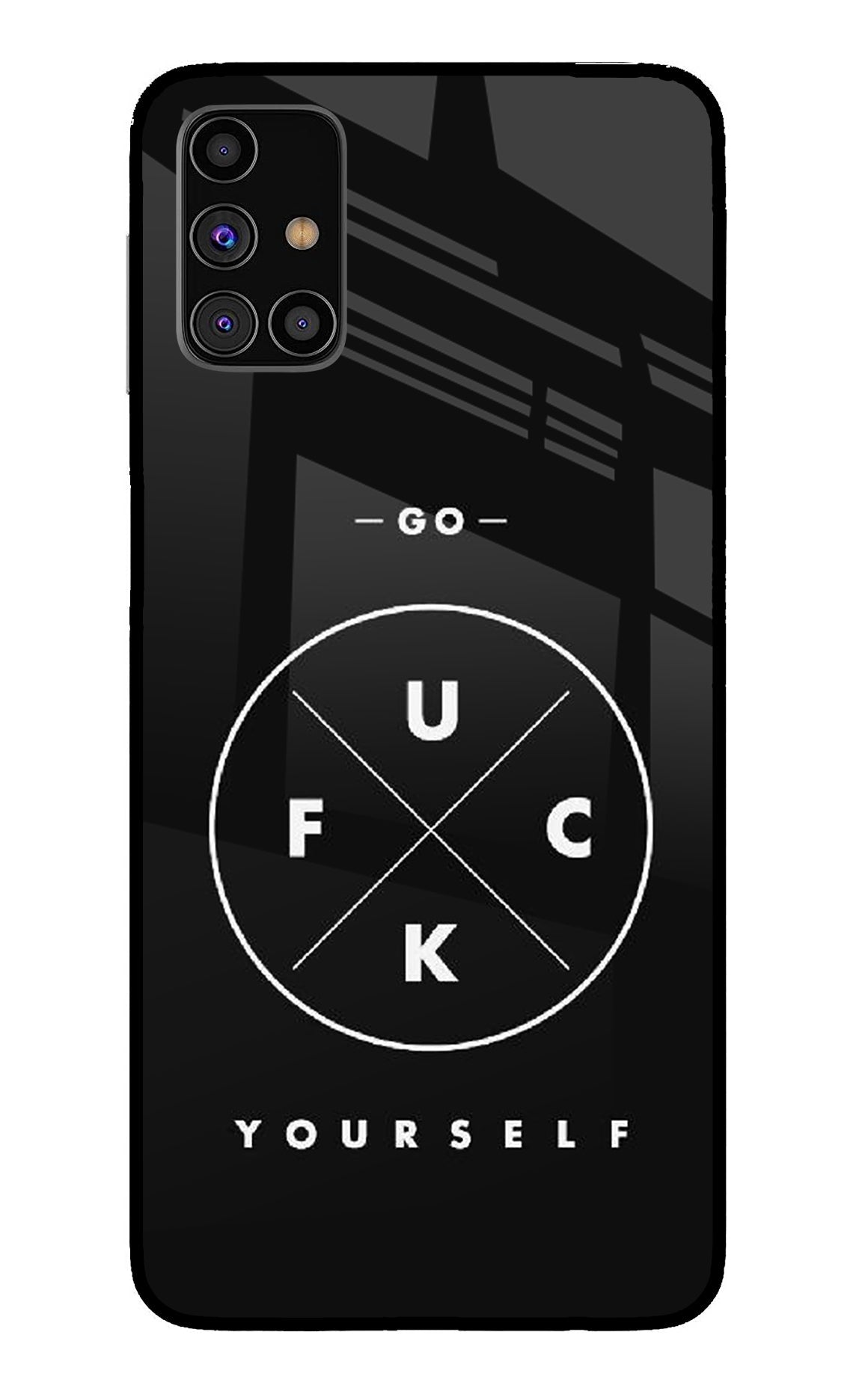 Go Fuck Yourself Samsung M31s Glass Case