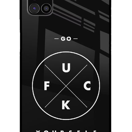 Go Fuck Yourself Samsung M31s Glass Case Back Cover by Casekaro