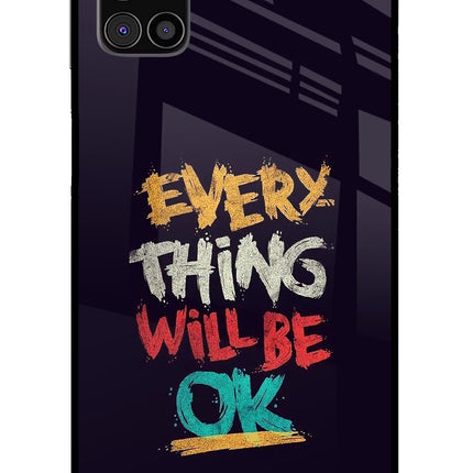 Everything Will Be Ok Samsung M31s Glass Case