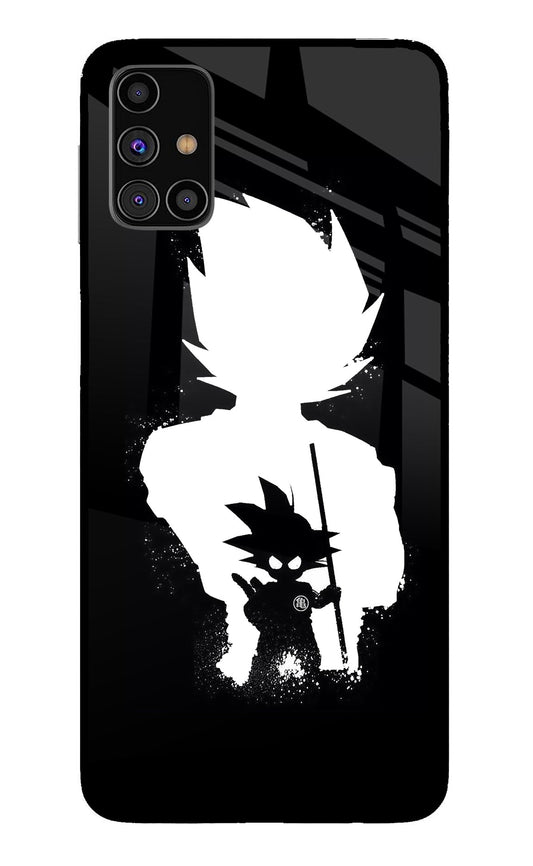 Goku Shadow Samsung M31s Glass Case