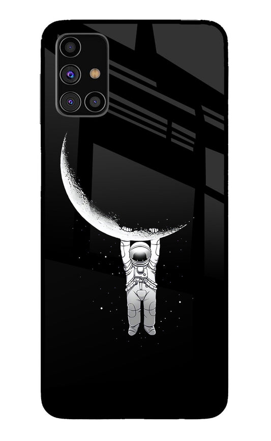 Moon Space Samsung M31s Glass Case