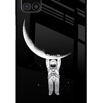 Moon Space Samsung M31s Glass Case Back Cover by Casekaro