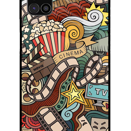 Cinema Abstract Samsung M31s Glass Case Back Cover by Casekaro