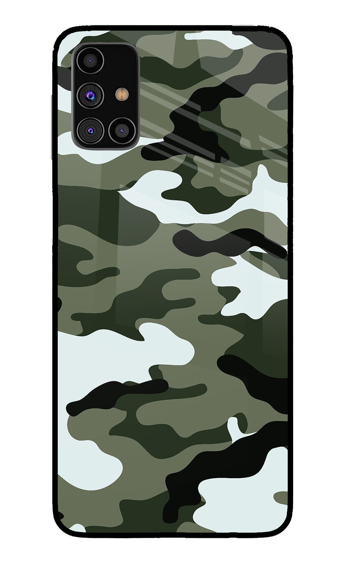 Camouflage Samsung M31s Back Cover