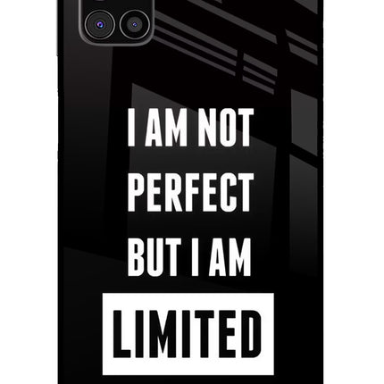 I Am Not Perfect But I Am Limited Edition Samsung M31s Glass Case Back Cover by Casekaro