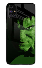 HULK Samsung M31s Glass Case