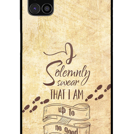 I Solemnly swear that i up to no good Samsung M31s Glass Case Back Cover by Casekaro