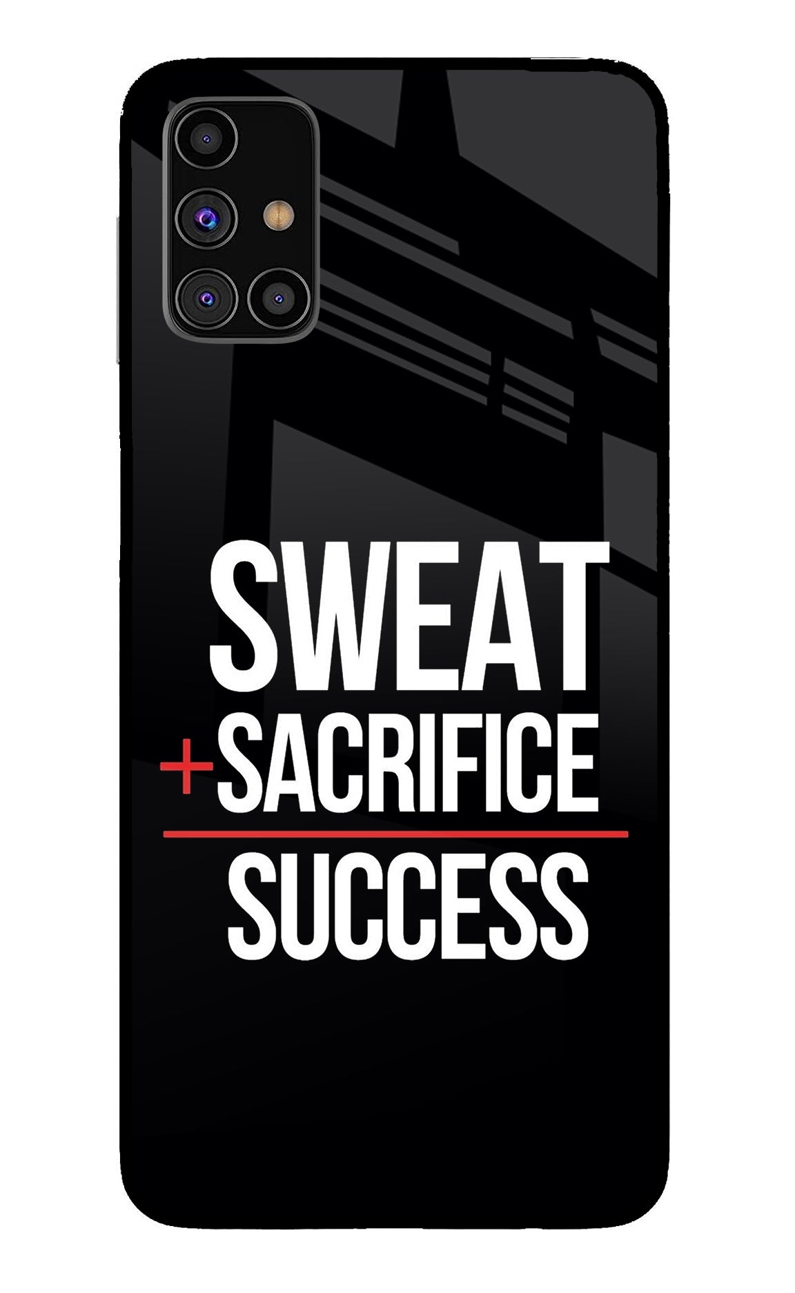 Sweat Sacrifice Success Samsung M31s Back Cover