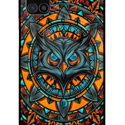 Angry Owl Art Samsung M31s Glass Case Back Cover by Casekaro