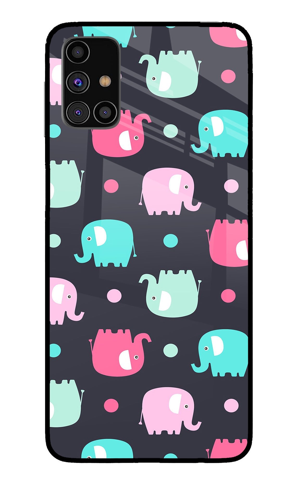 Elephants Samsung M31s Back Cover