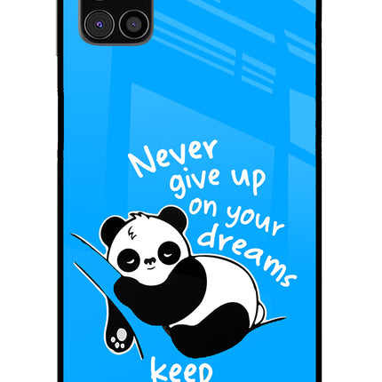 Keep Sleeping Samsung M31s Glass Case Back Cover by Casekaro