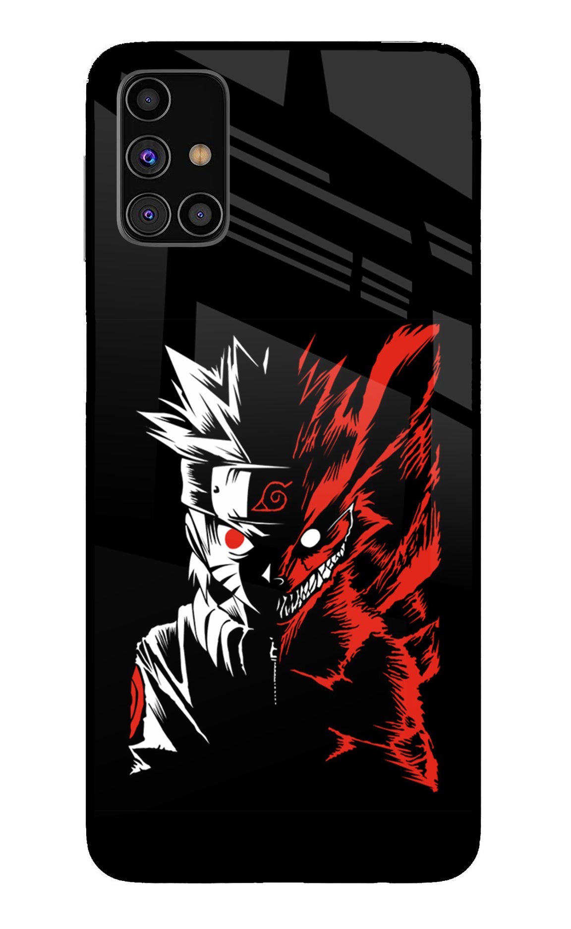 Naruto Two Face Samsung M31s Glass Case