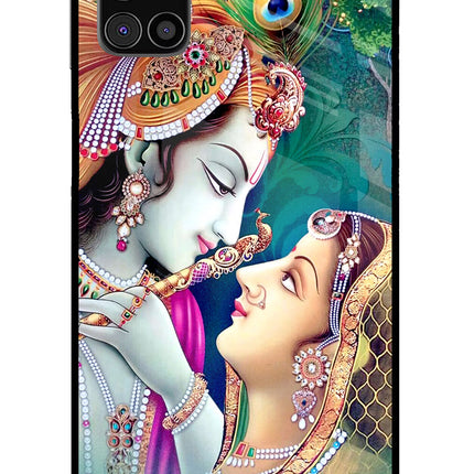 Lord Radha Krishna Samsung M31s Glass Case Back Cover by Casekaro