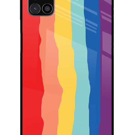 Rainbow Samsung M31s Glass Case Back Cover by Casekaro