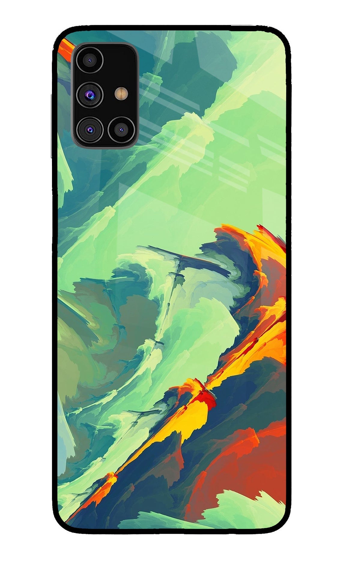 Paint Art Samsung M31s Glass Case