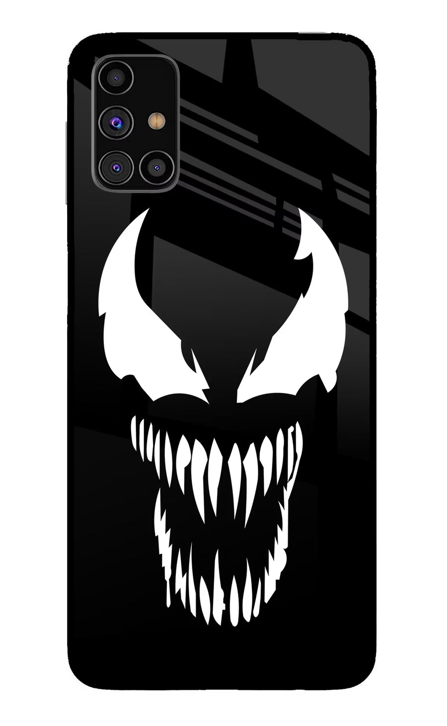 Venom Samsung M31s Back Cover, Glass case