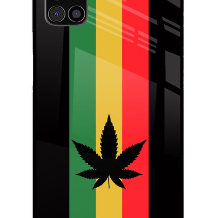 Weed Flag Samsung M31s Glass Case